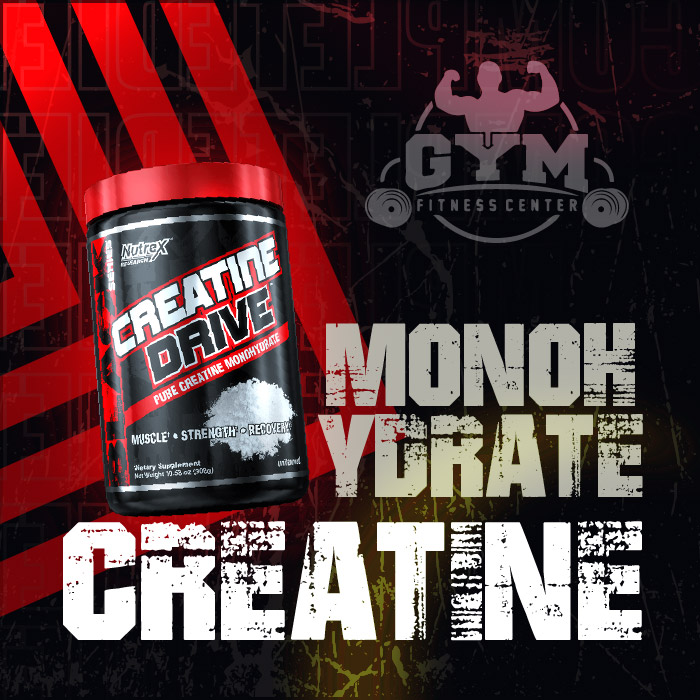 Beautiful creatine monohydrate marketing poster vector