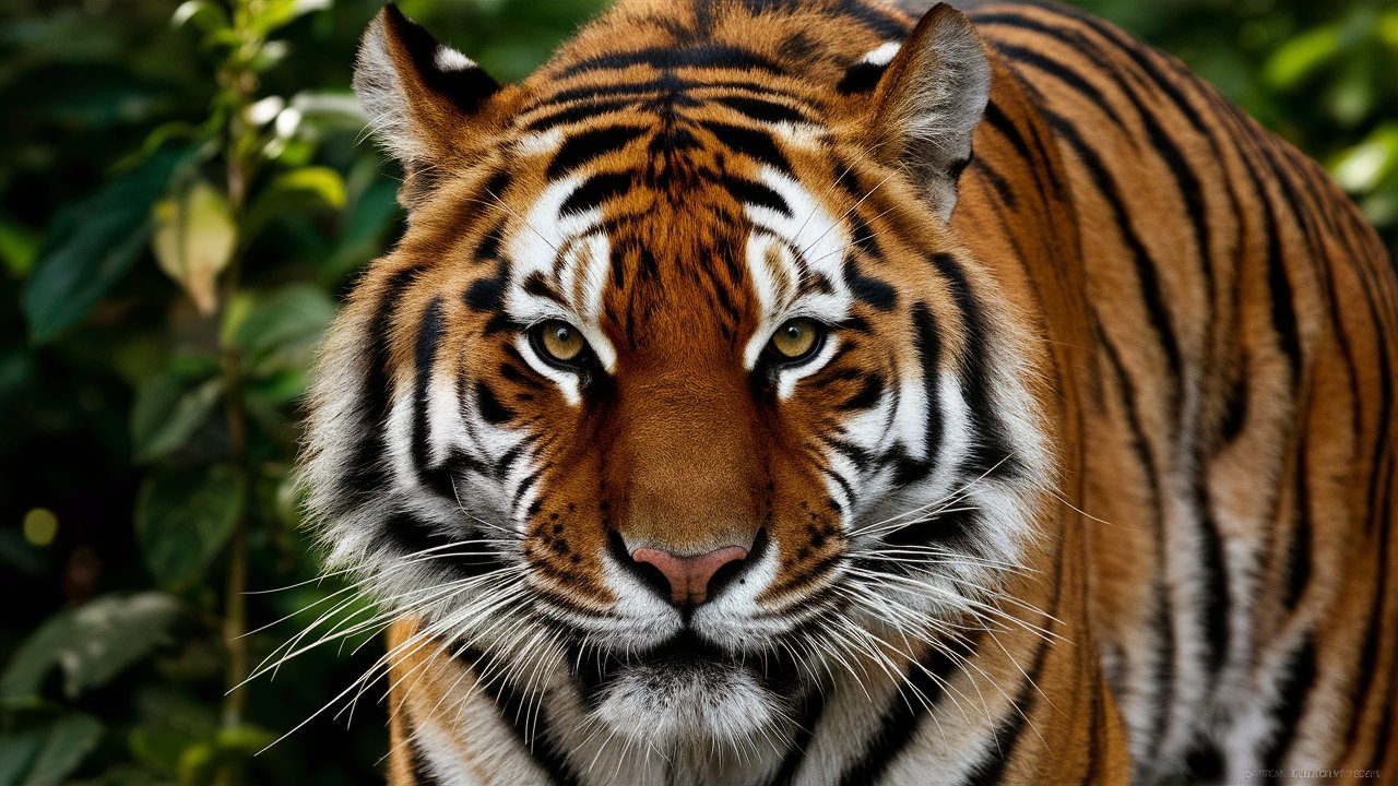 Beautiful face closeup of tiger hd image