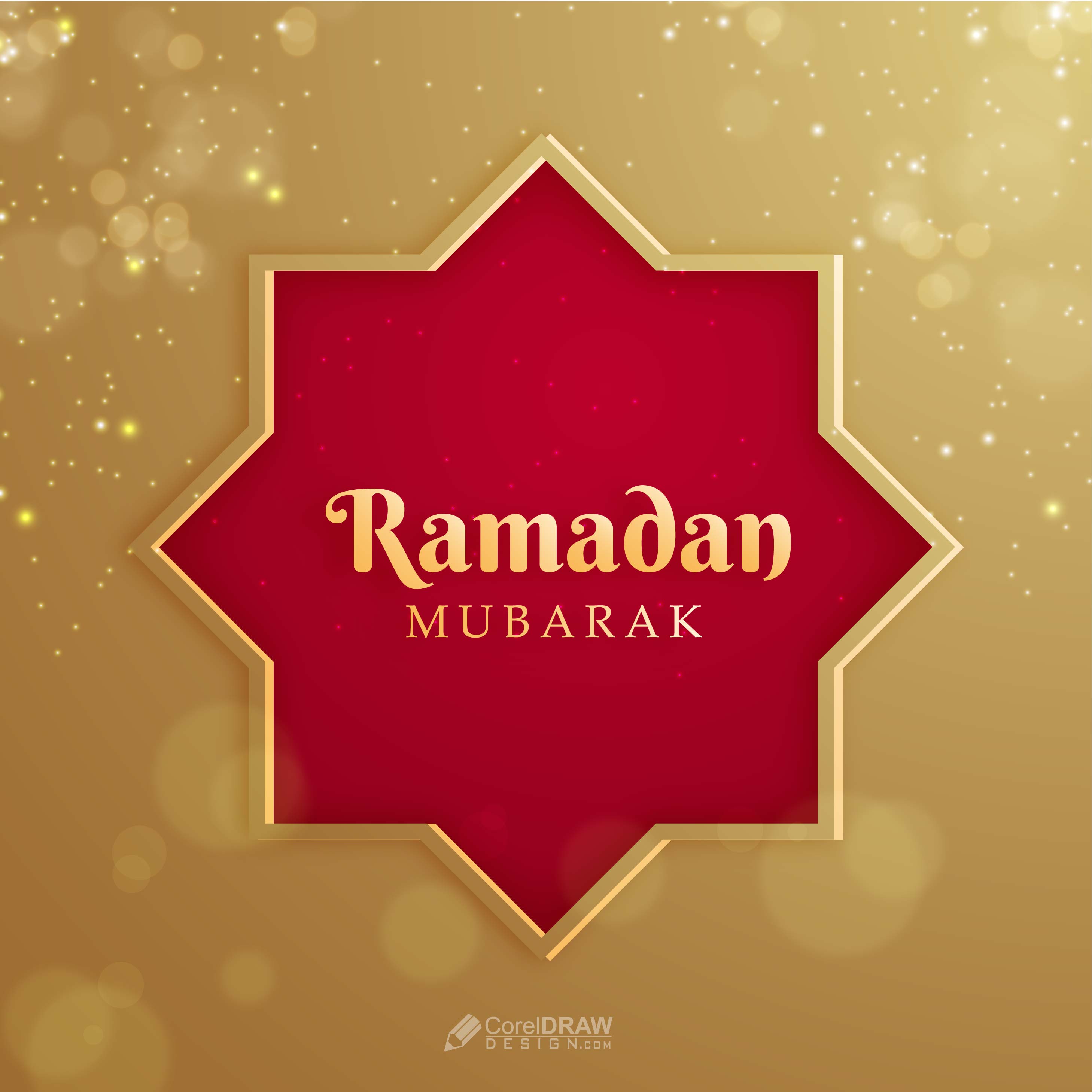 Beautiful Happy Ramadan Kareem Mubarak Vector