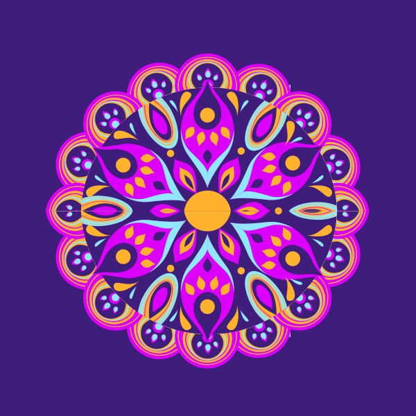 Beautiful Rangoli For Diwali Free Vector CDR Download Now