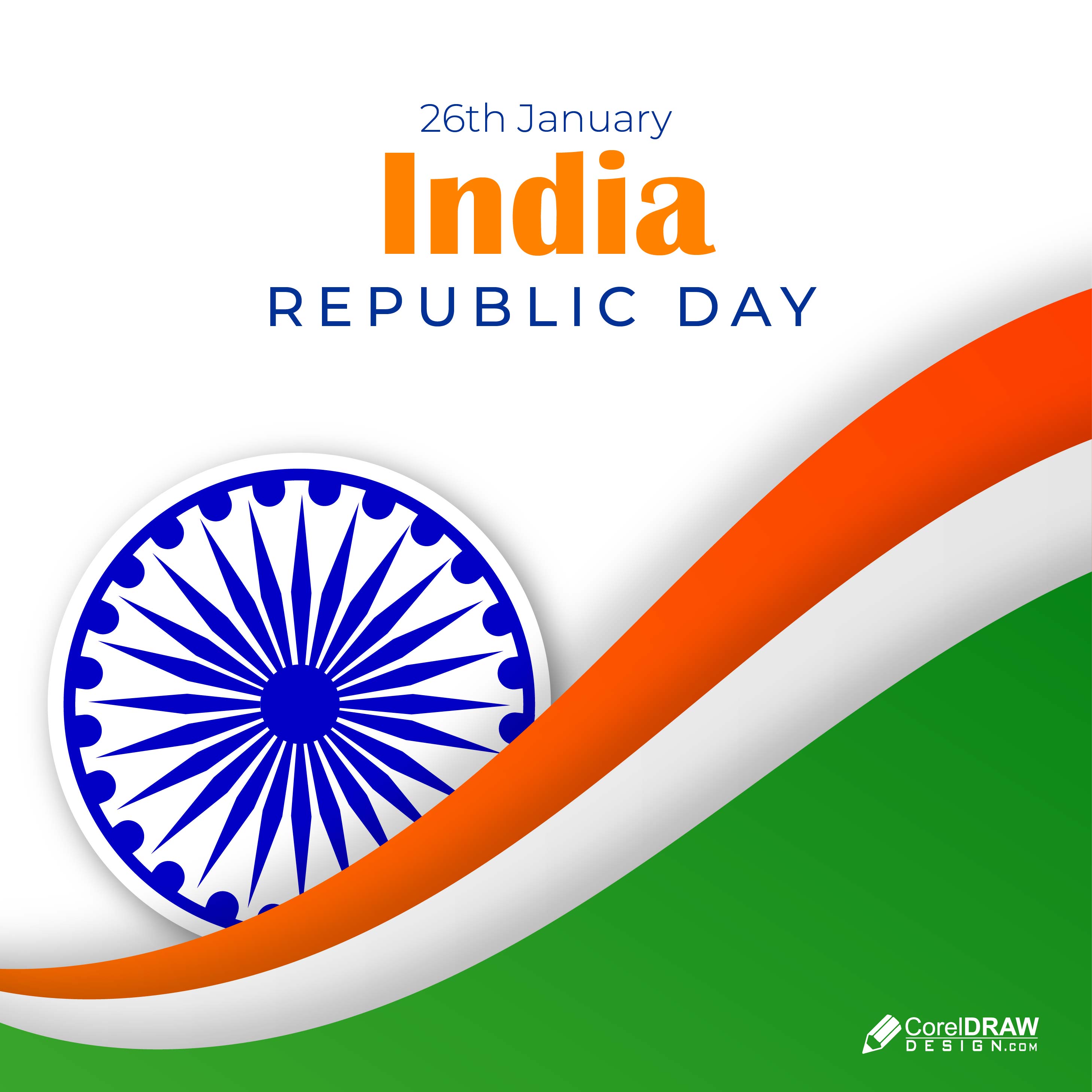 Download Beautiful Realistic Indian Flag India Republic Day Vector