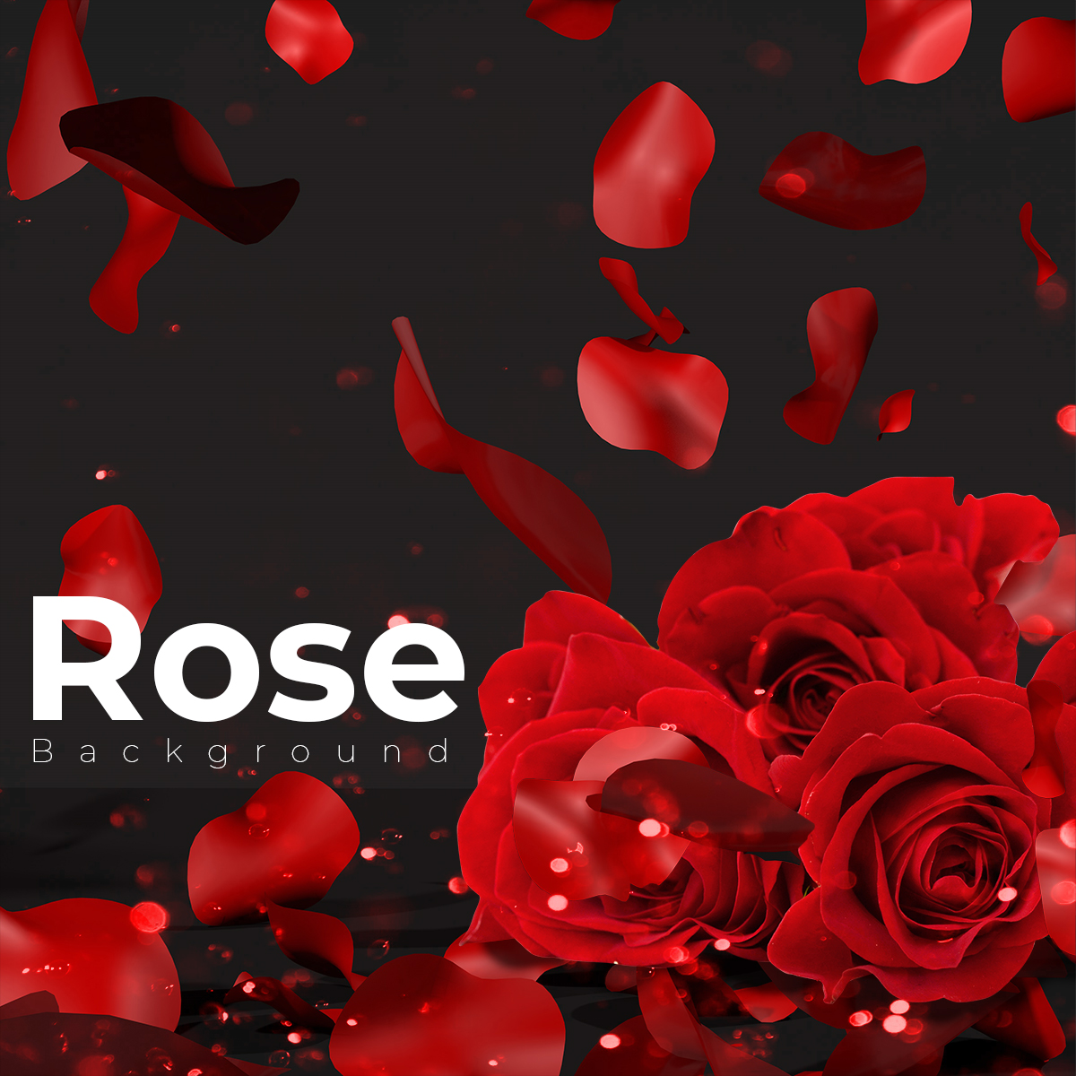 Beautiful Rose background 3D render Stock image