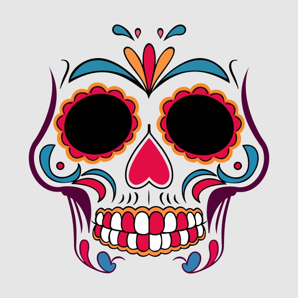 Beautiful Skull Vector illustration Free CDR Download For free