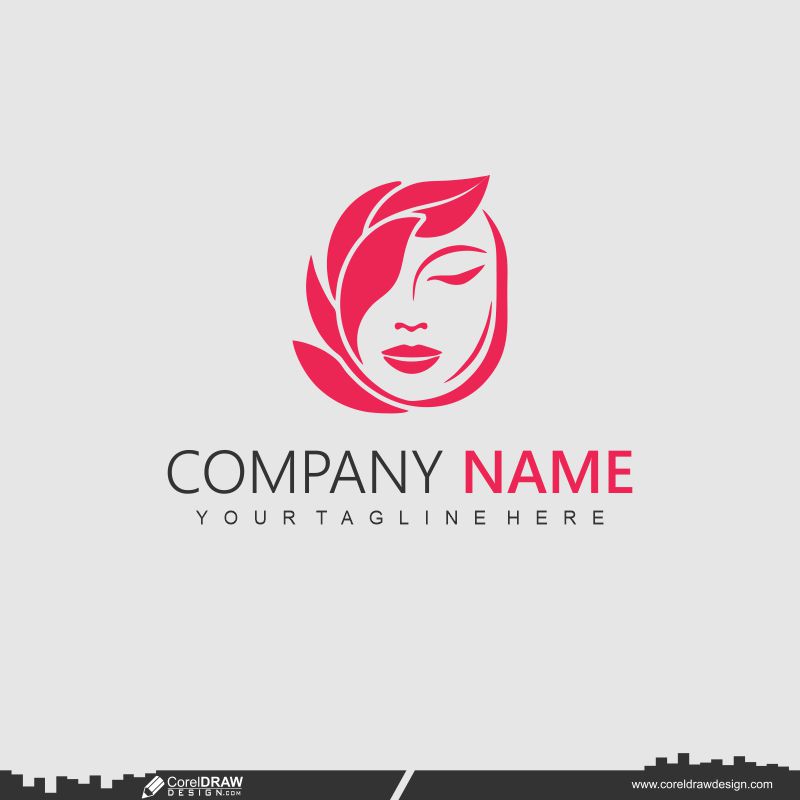 Beauty Spa pink color logo customizable design