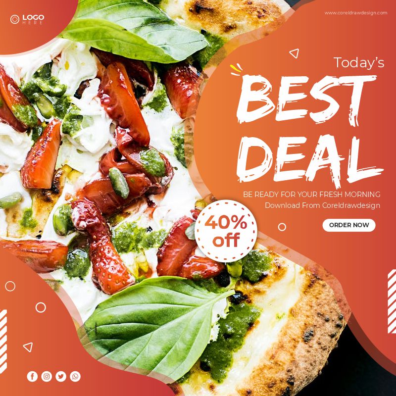 Best Deal Food Poster Banner Download From Coreldrawdesign