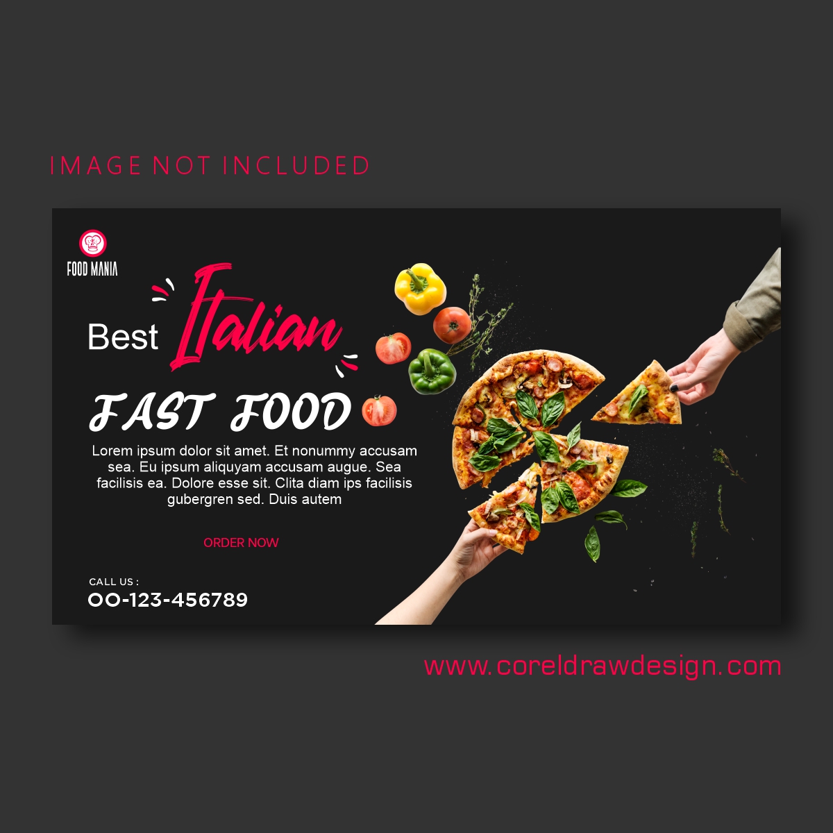 Best Italian Food Banner Free Vector