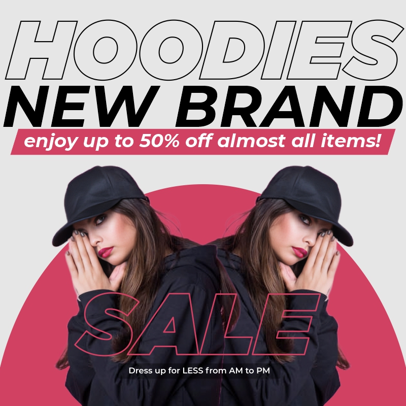 Best Winter Hoodies Outfits Banner Template Design 