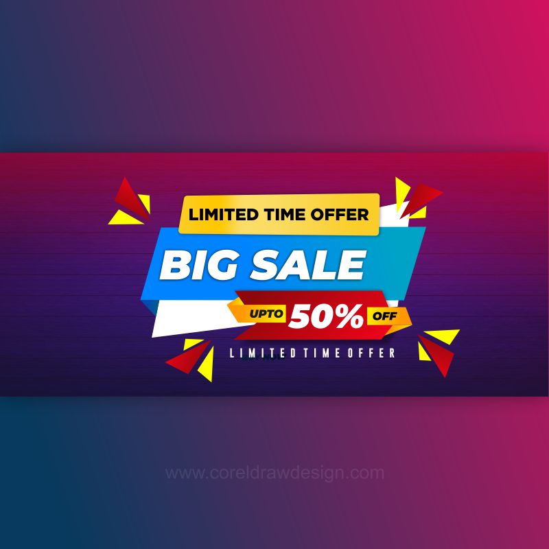 big sale banner design dark blue new theme 