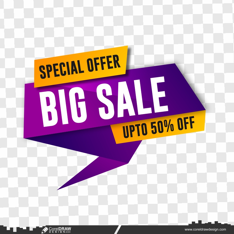 big sale banner vector download cdr png