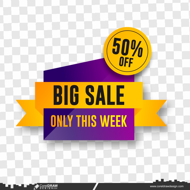 big sale banner vector download now cdr png