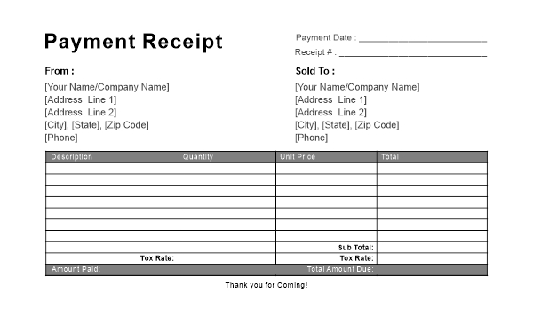 Bill Receipt Vector Design & Creativity For Free In CDR file