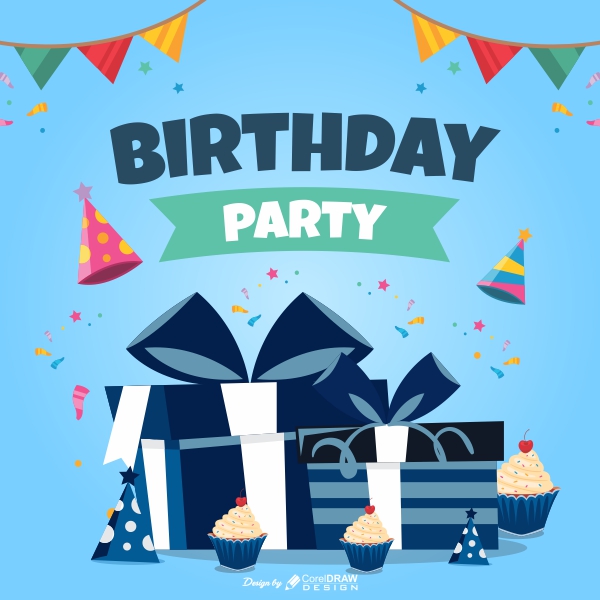Birthday Party Wishing Trending 2021 CDR File Free Download