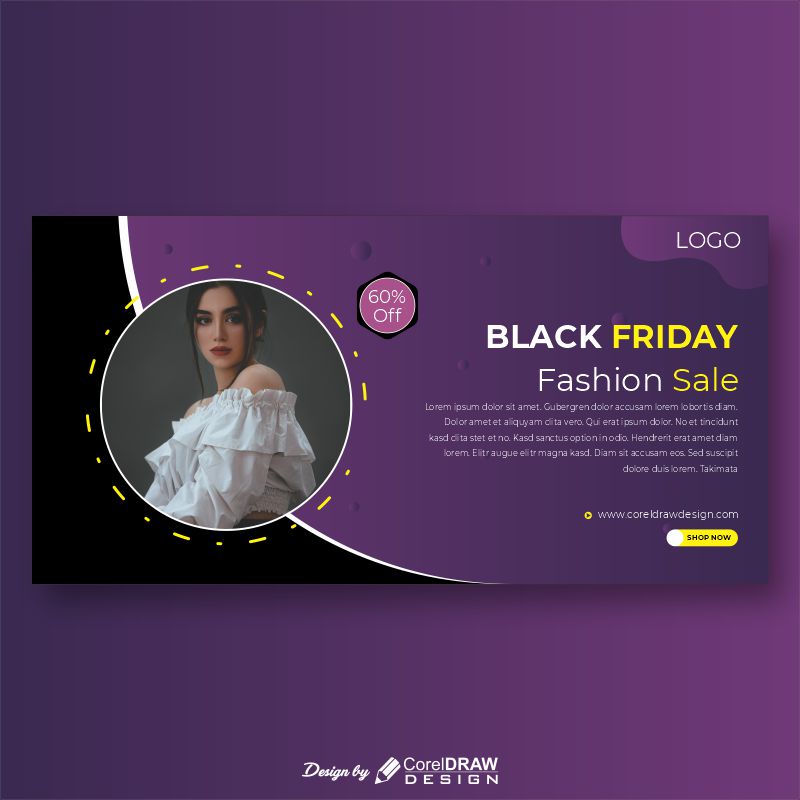 Black Friday Fashion Sale Creative Banner Download From Coreldrawdesign Cdr Version