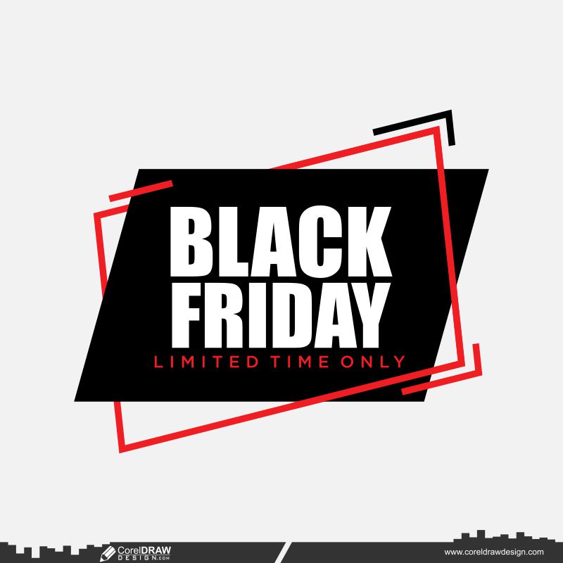 black friday sale black background template vector