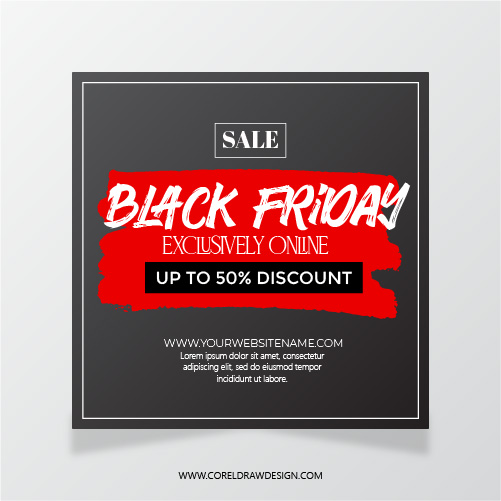 Black Friday Sale Online Social Media Template