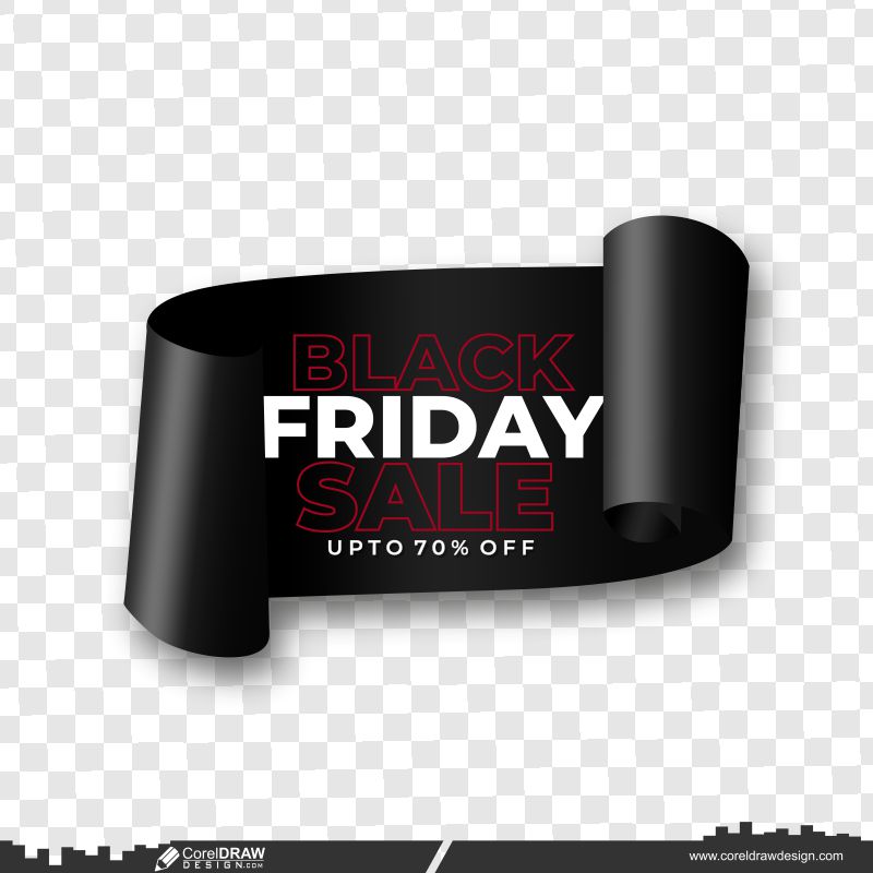 black friday sale tag unique banner design vector png