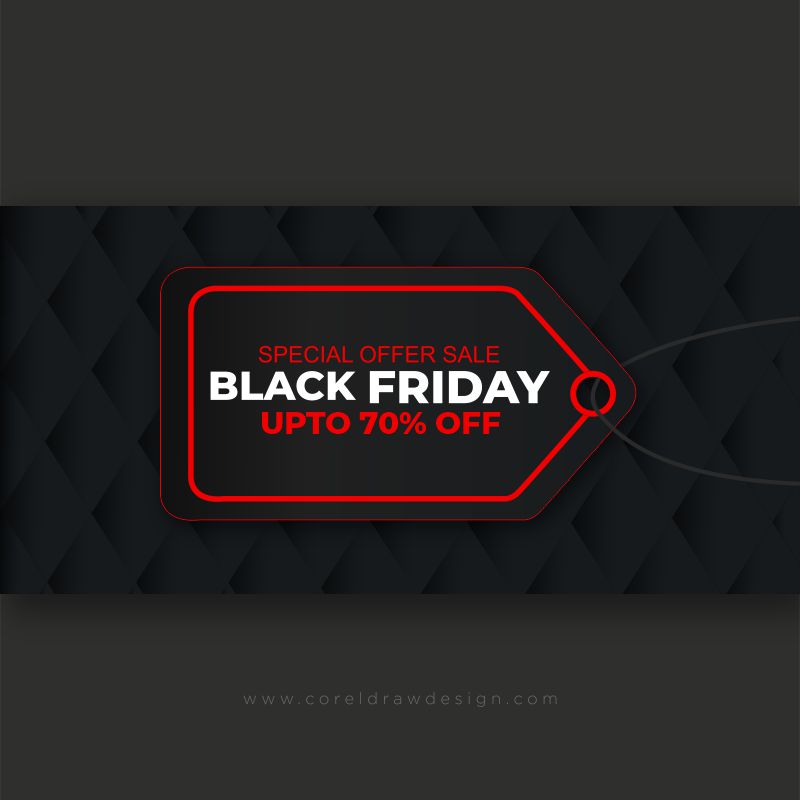 black friday sale tag unique banner design vector png