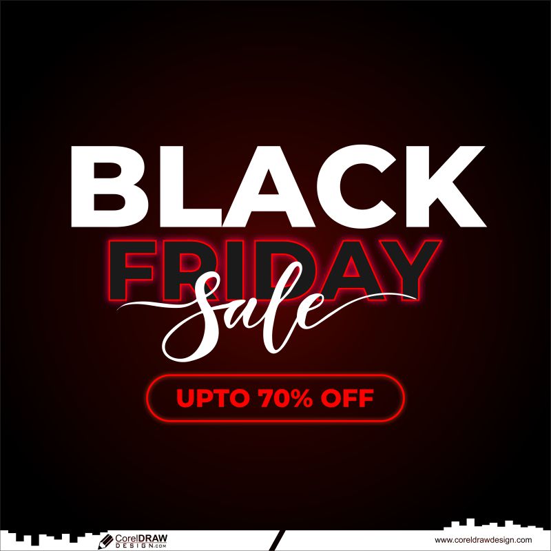 black Friday template design vector