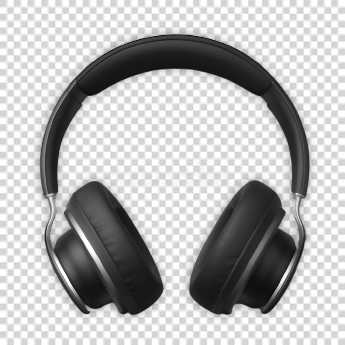 black headphone png image download for free