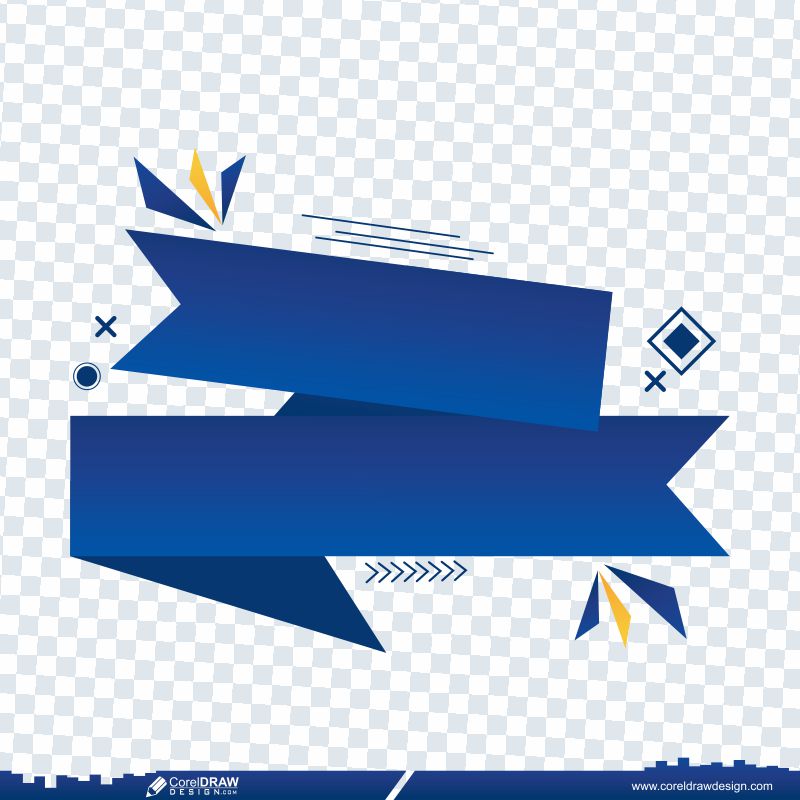 Blue Ribbons Promo Sale CDR Svg Png free tag design