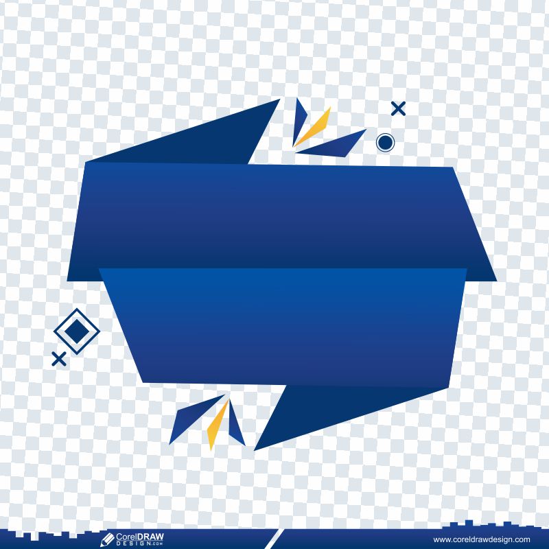 Blue Ribbons Sale CDR Svg Png tag design