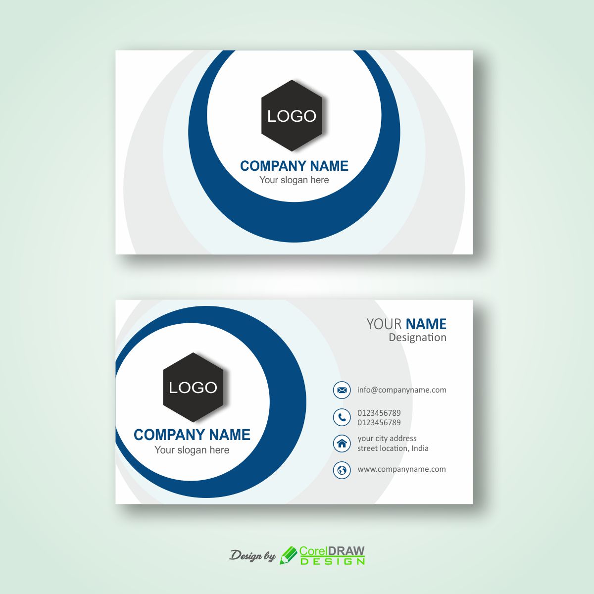 blue-white-circle-business card