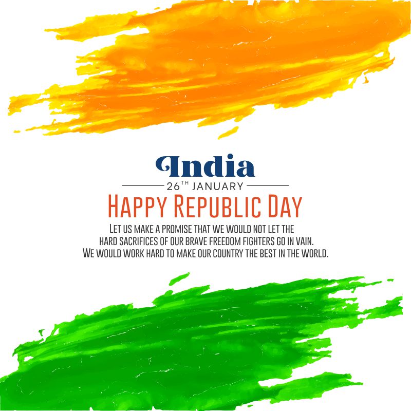 Brash Style Happy Republic Day Design Background download