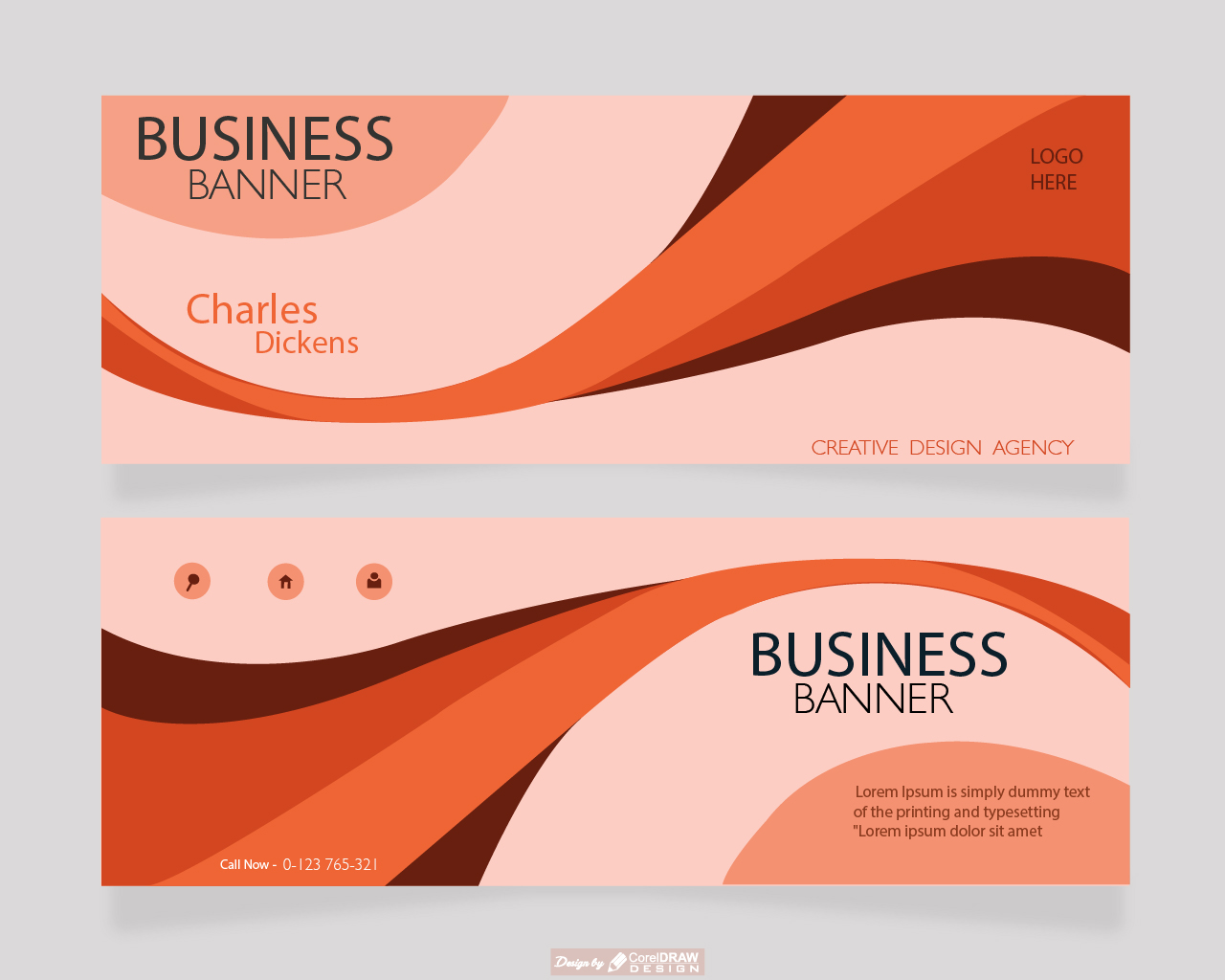 Business Banner Design Vector Illustration Free