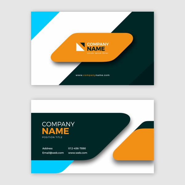 Business card design CDR file download free