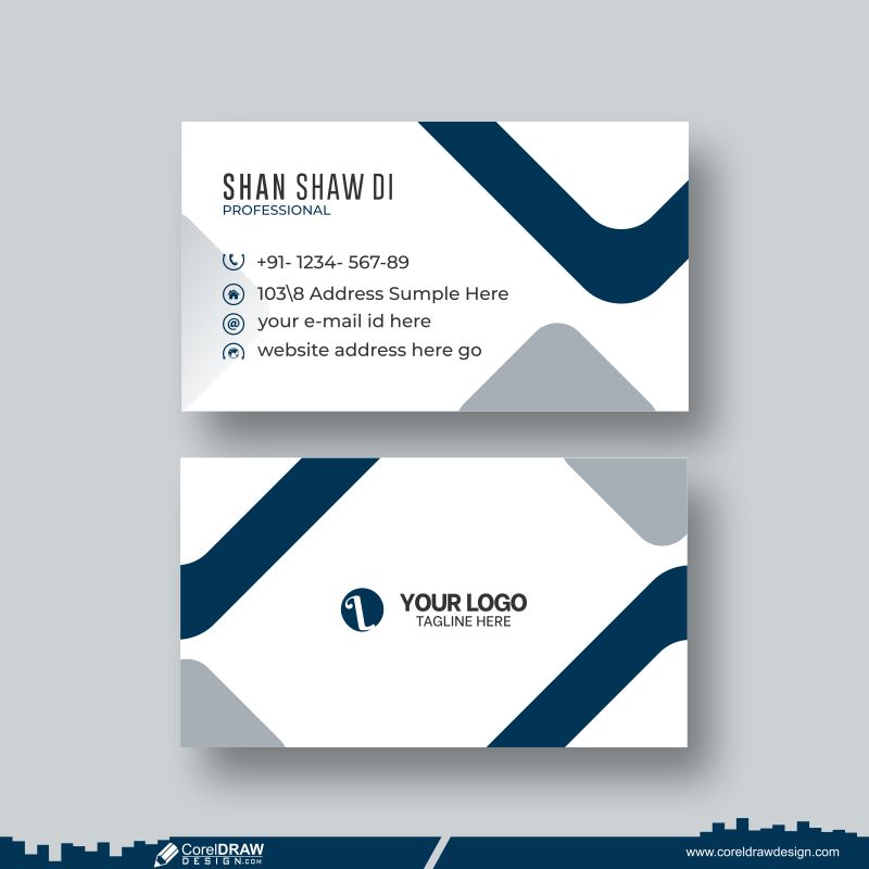 Business Card Design Vector CDR Free DWL