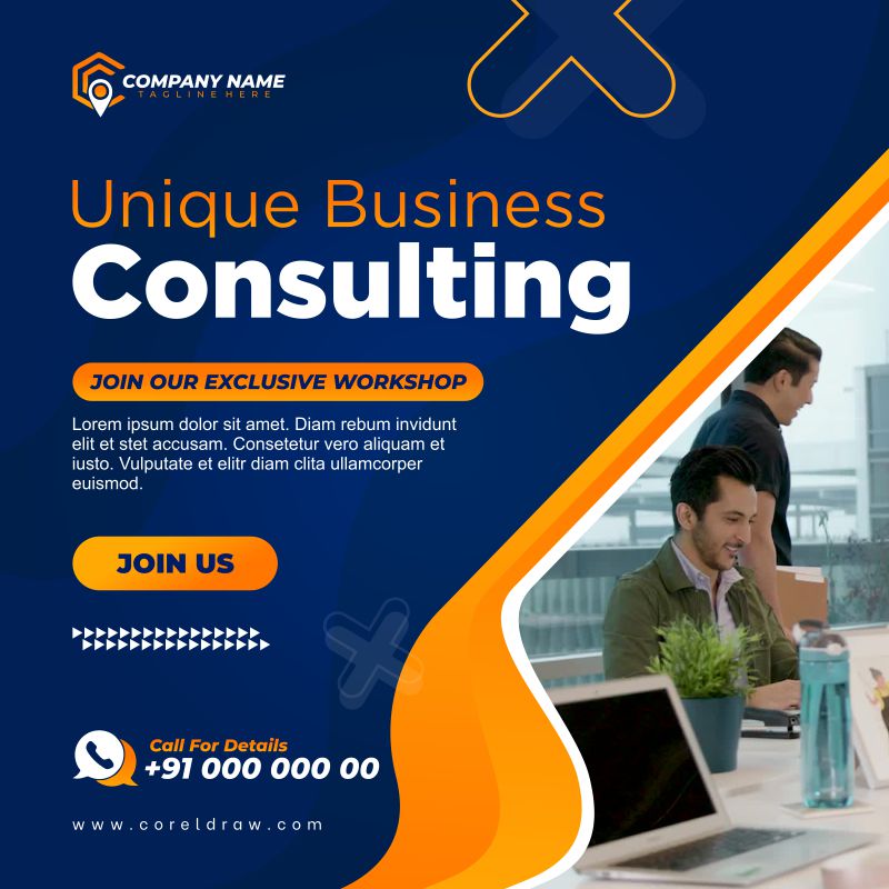 Business Consulting Banner Design Download Vector