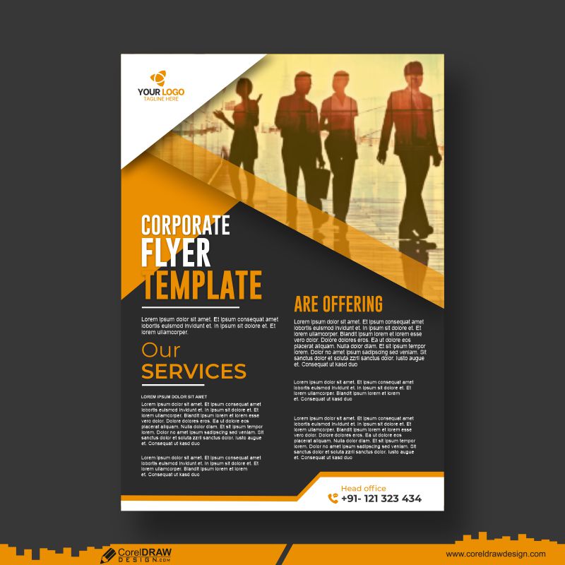 Premium Vector  Corporate business multipurpose brochure cover page flyer  template design