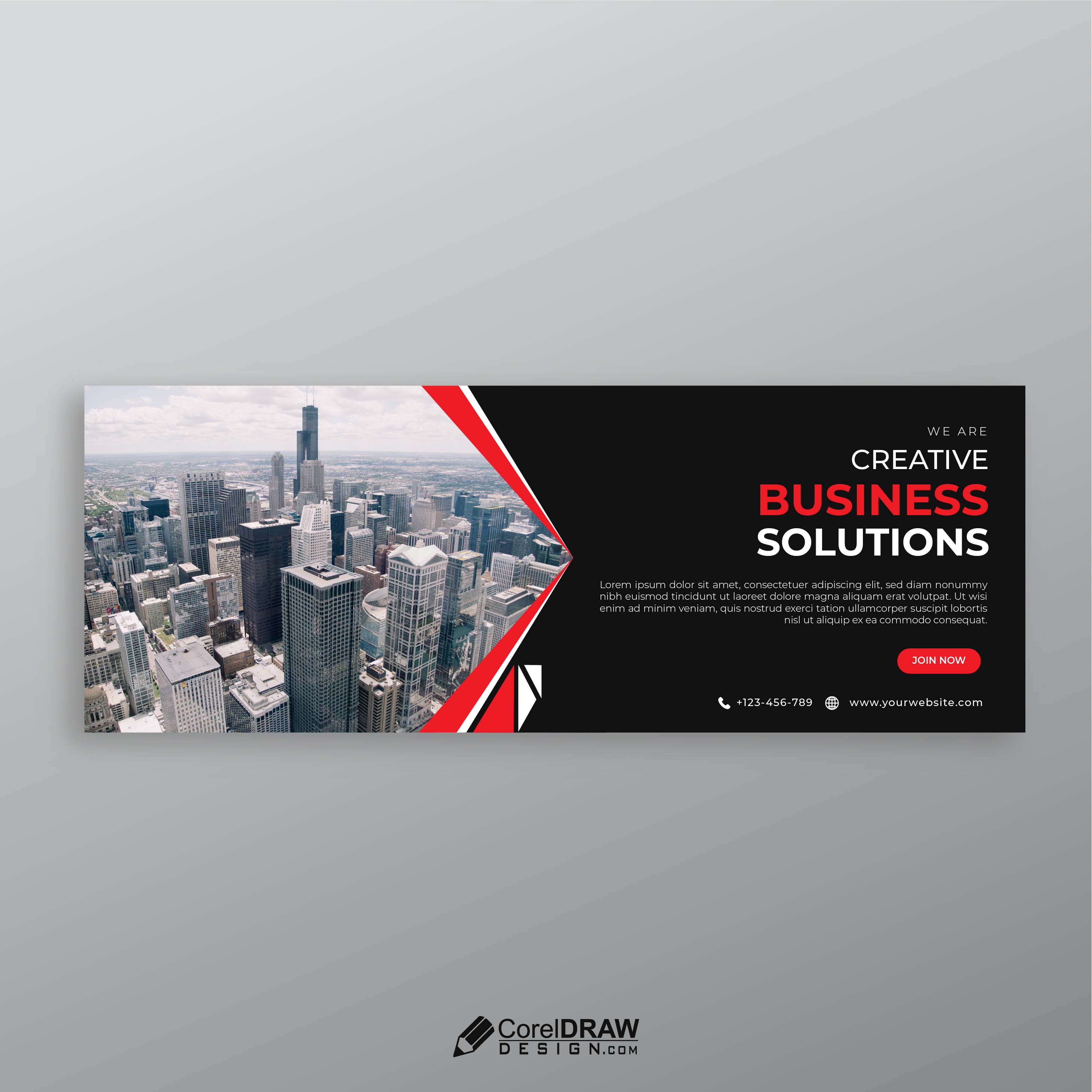 Business Promotion Agency Creative Corporate Banner Template