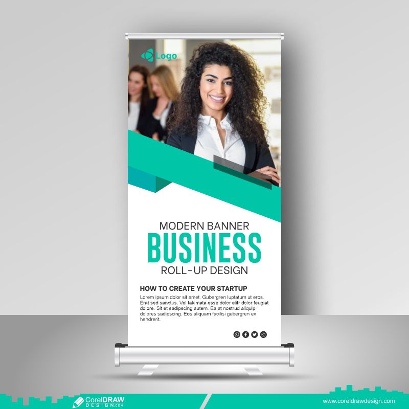 Download Business Roll Up Display Standee For Presentation Purpose Free 