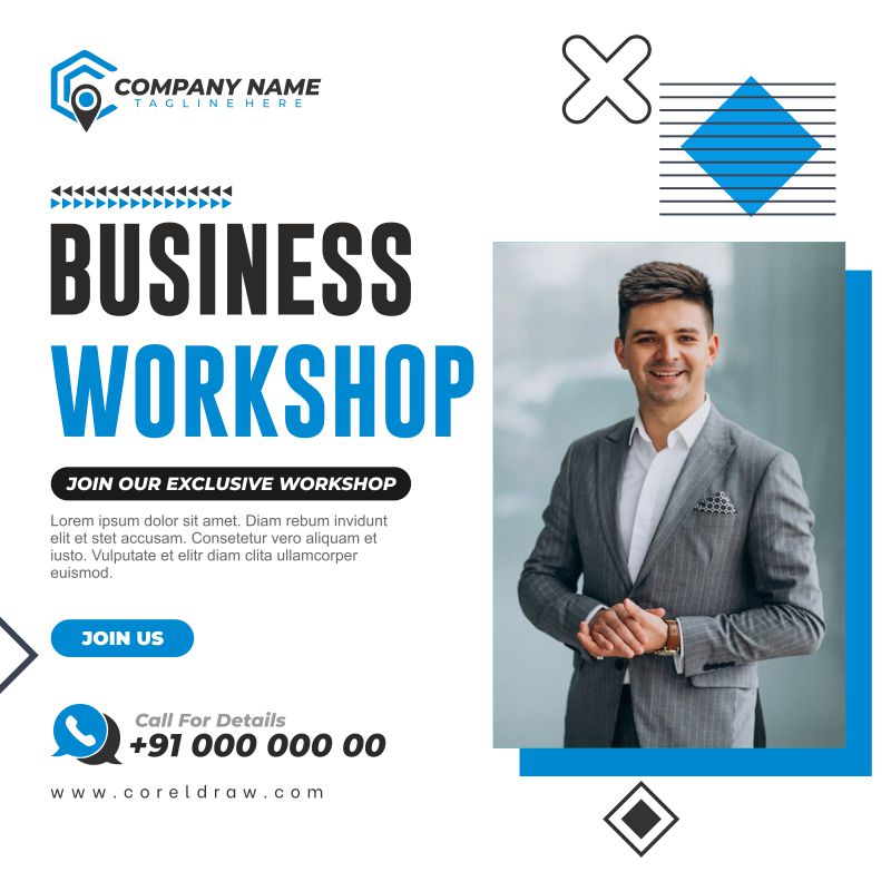 Business Workshop Banner Design Download Vector