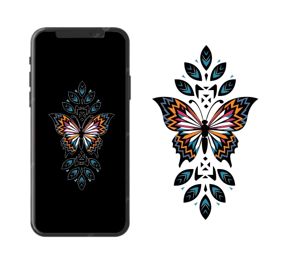 Butterfly wallpaper vector design & creativity for free in cdr file