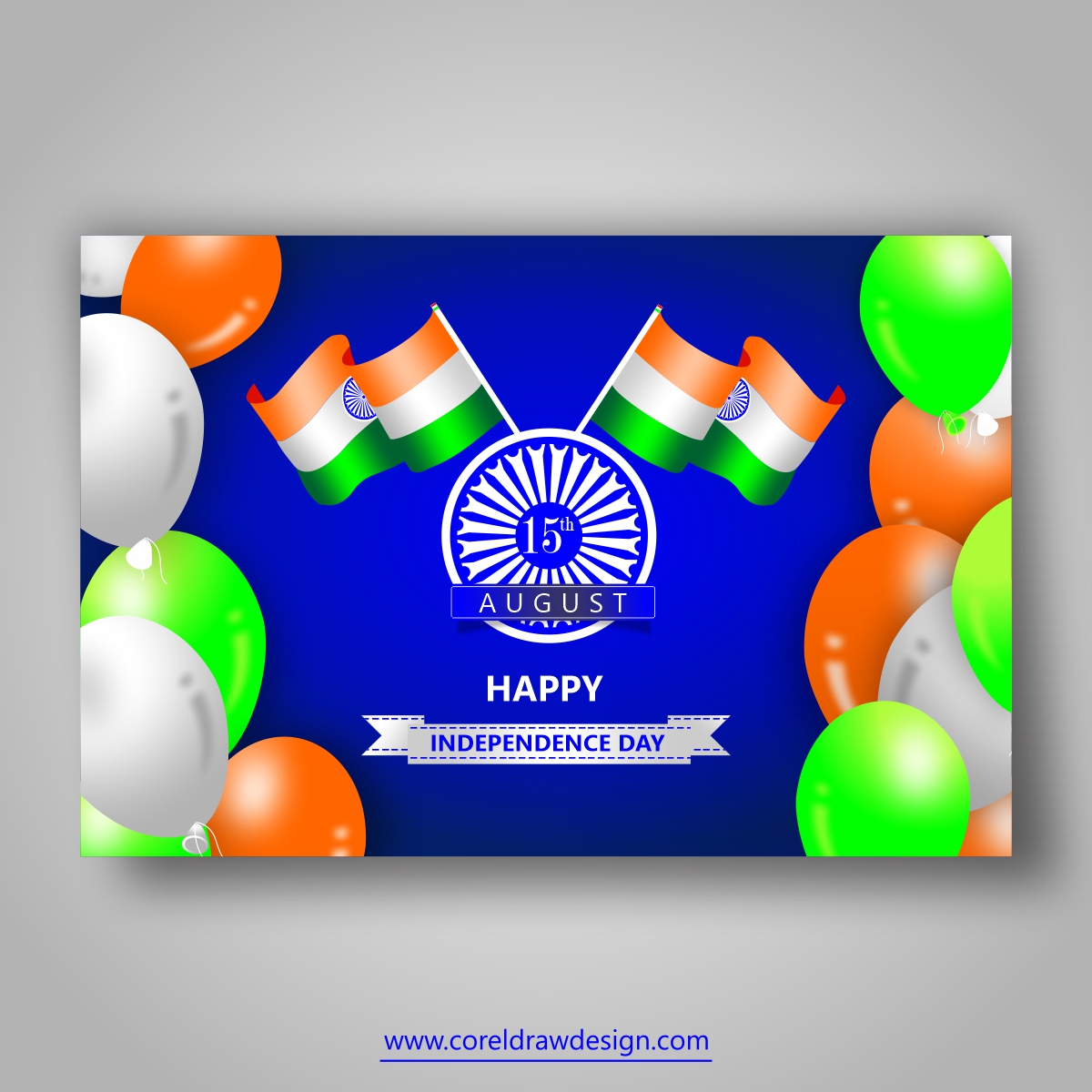 Celebrating Independence Day Of India Premium Vector