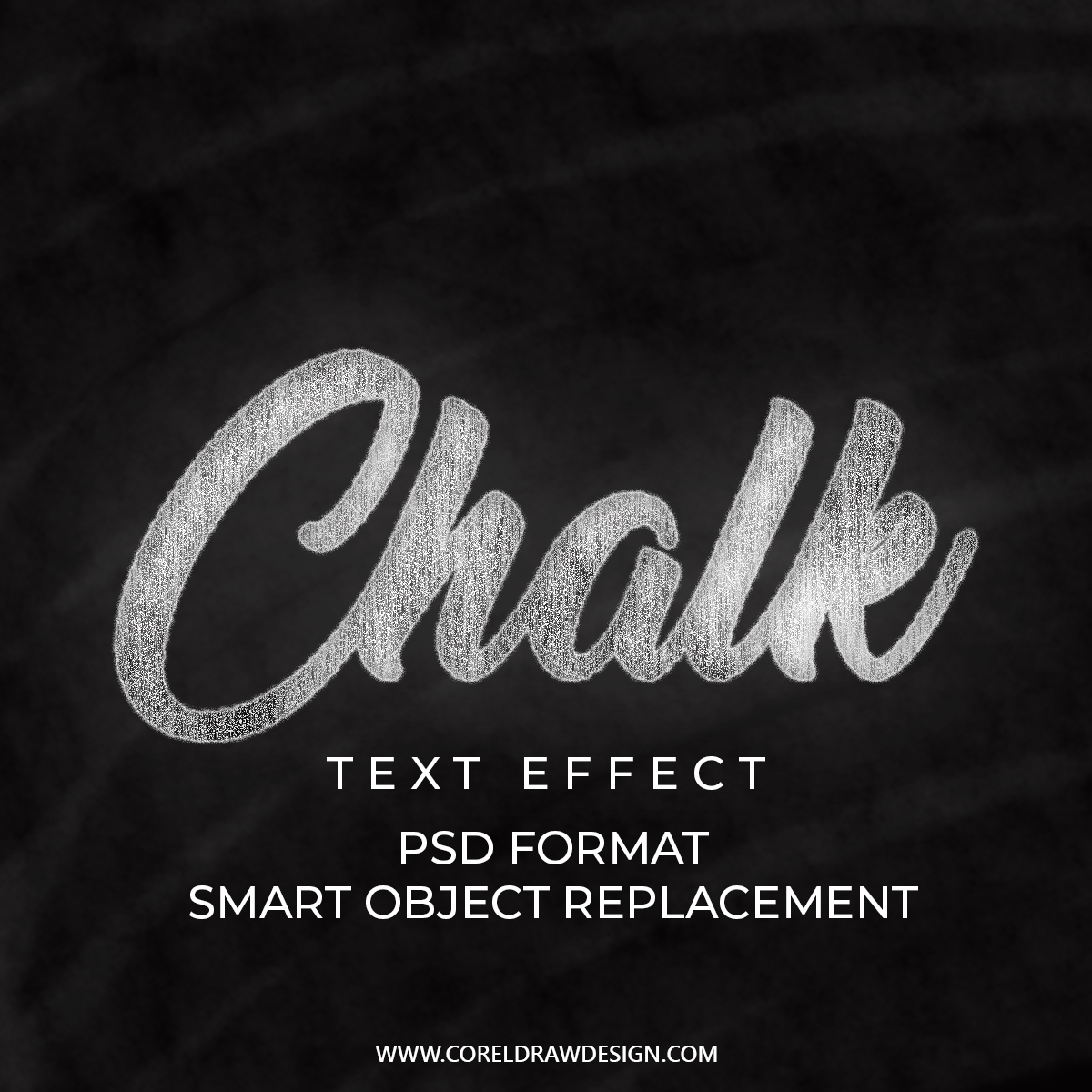 Chalk Text Effect Editable Psd File