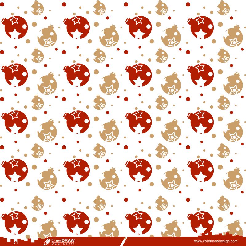 christmas balls design background cdr