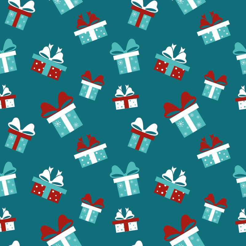 christmas gifts decoration background vector