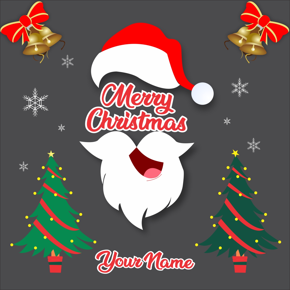 Christmas Vector Elements with Santa and background