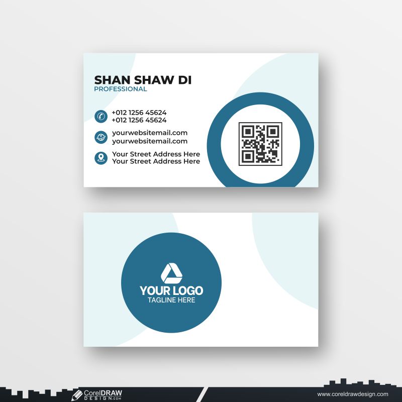 circle theme premium business card design download