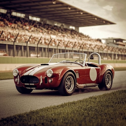 Classic shelby gt650 standing on the race track hd stock image