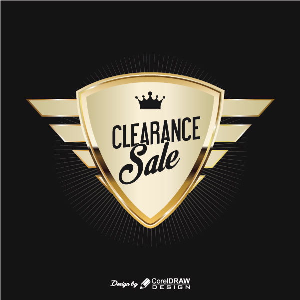 Clearance Sale Golden Badge Free Vector AI EPS Download Trending 2021 Free