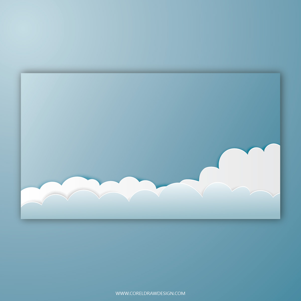 Cloudy Papercut Background