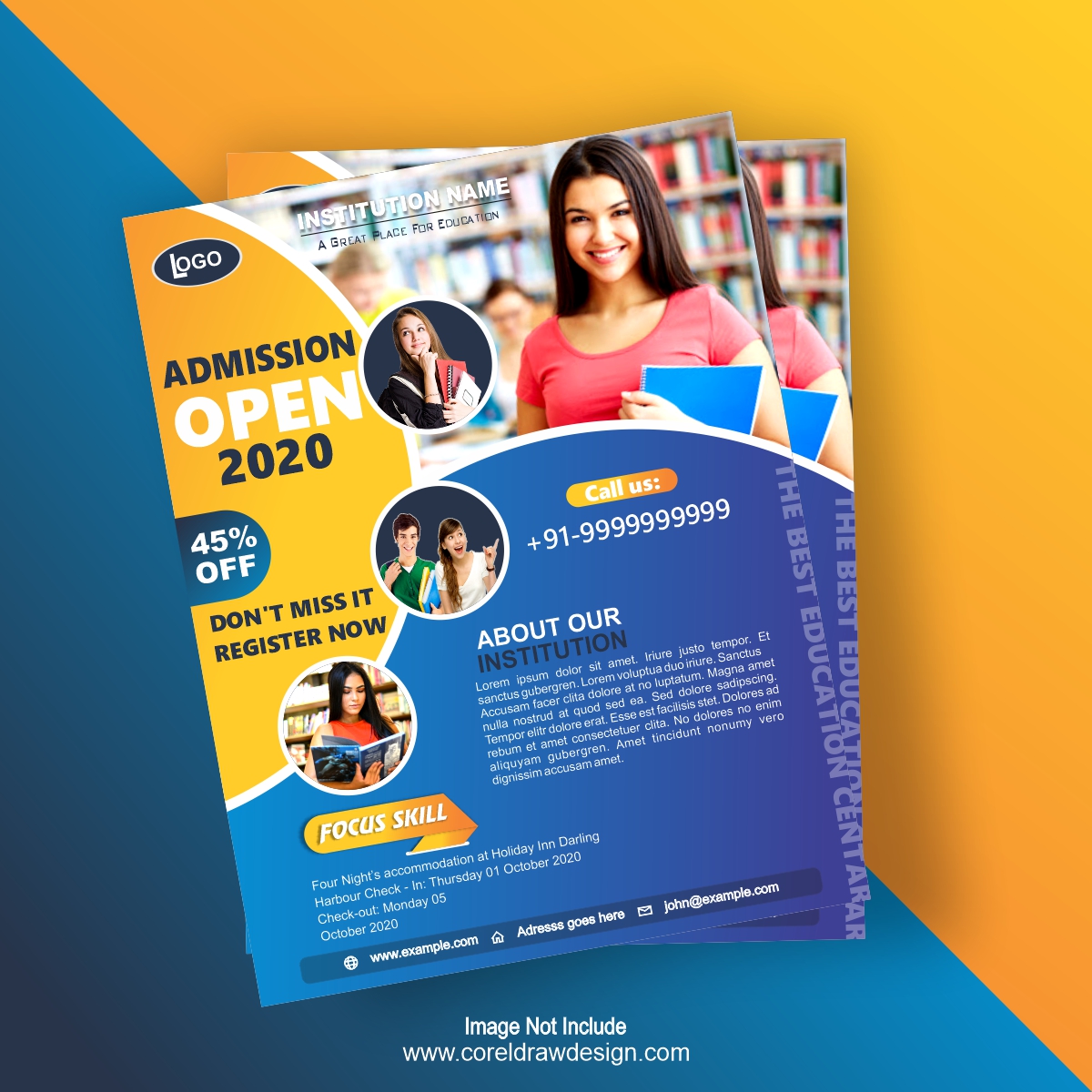 Download Download College Admission Flyer Template Design Coreldraw Design Download Free Cdr Vector Stock Images Tutorials Tips Tricks