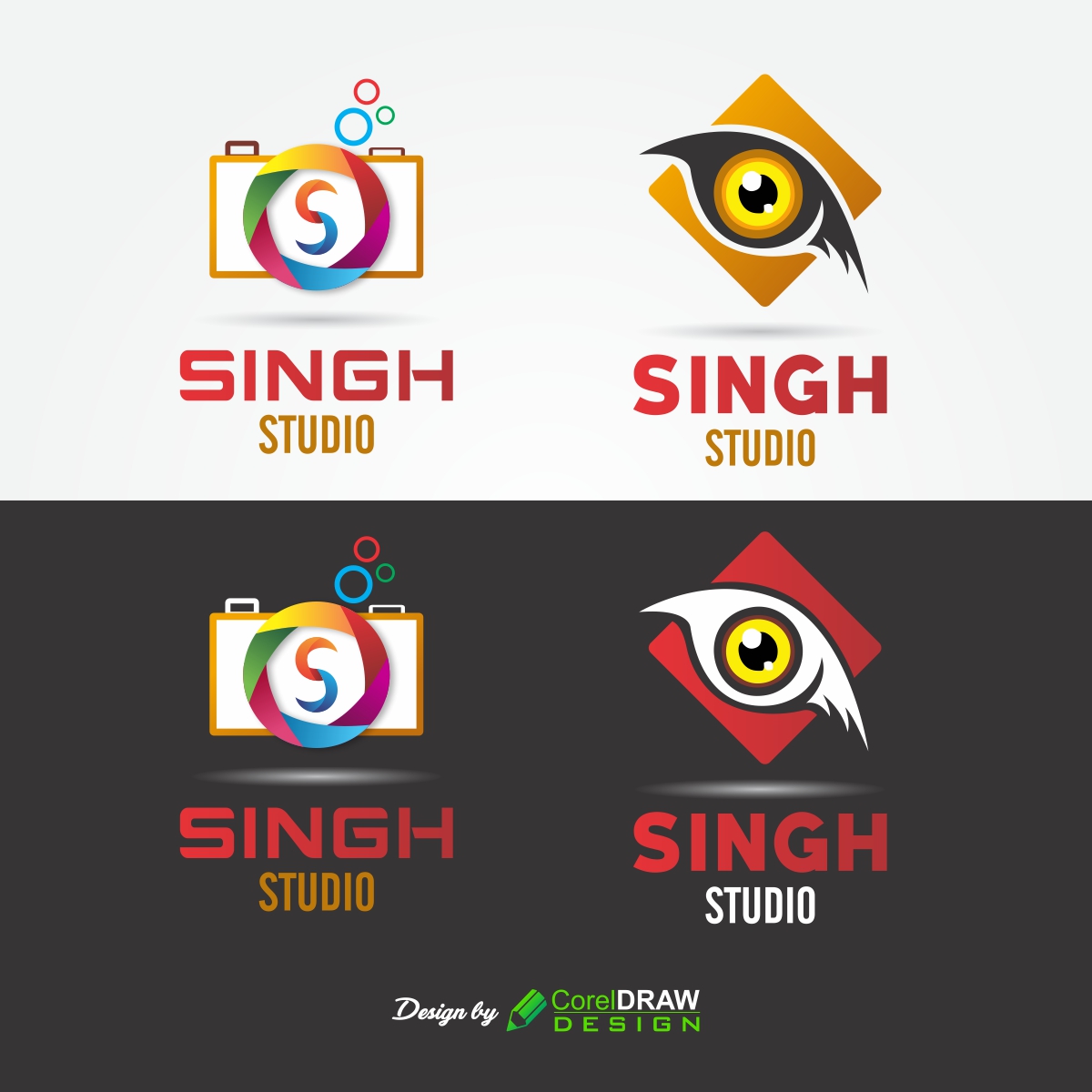 colorful-camera-s-lioneye-studio-lab-logo-pack