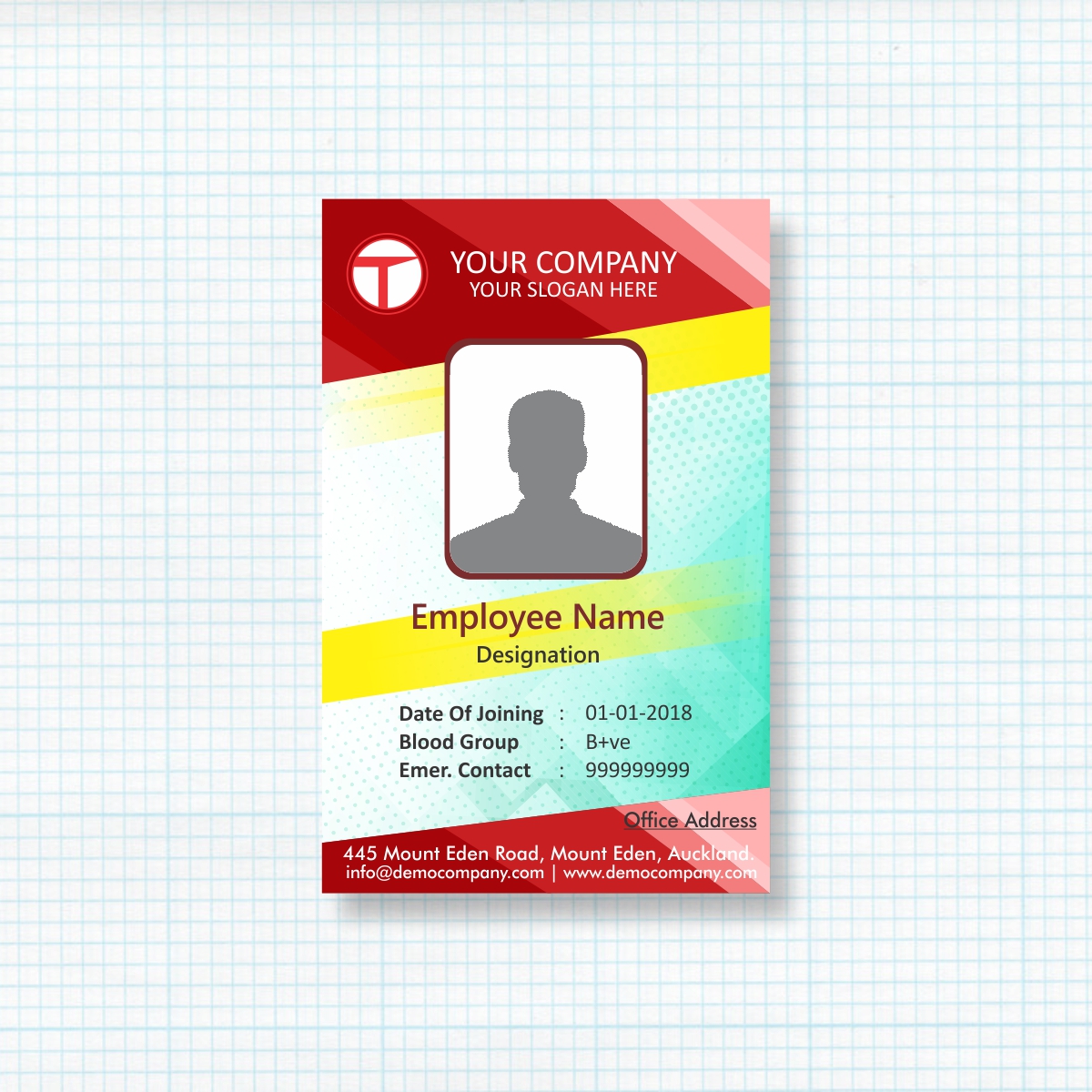 colorful-corporate-id-card-badge-design