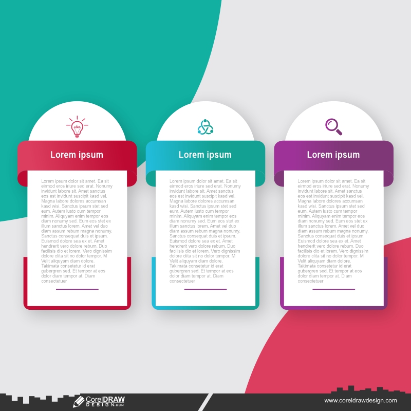 Download Colorful Infographic Template In Banner Style Premium Vector