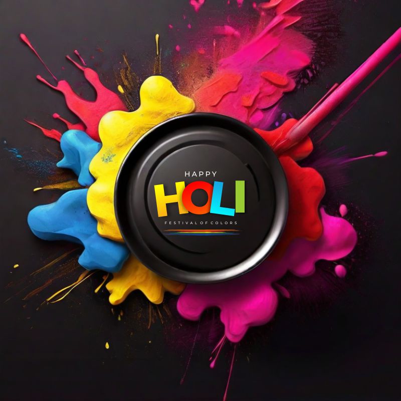 Colorfull Happy Holi Background design